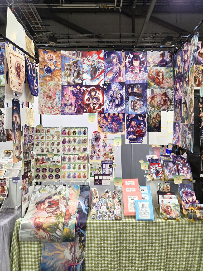 6ft Table Setup (Galaxycon Columbus 2025)